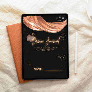 Dream Journal – Christian Digital Journal by Light & Will